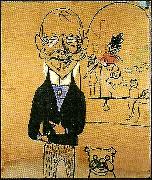 Carl Larsson sjalvportratt karikatyr Germany oil painting artist